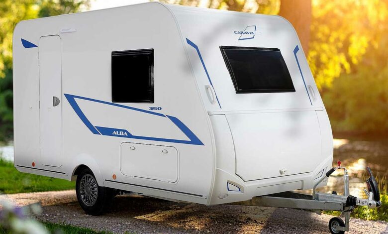 Une caravane Caravelair Alba 350.