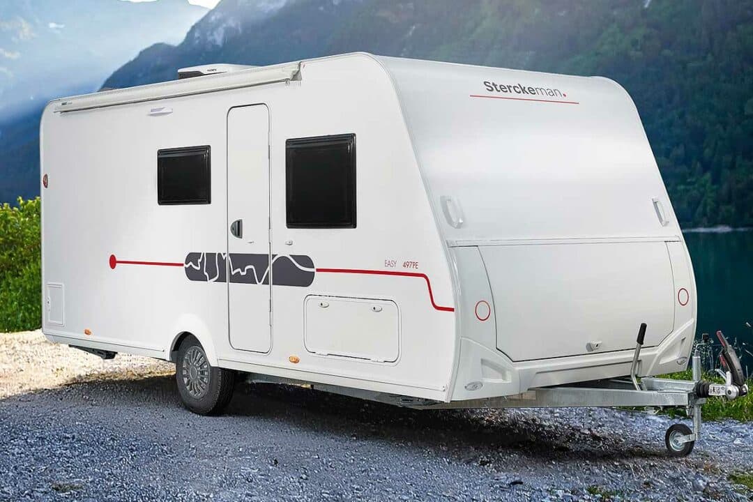 Une caravane Sterckeman de la gamme Easy.