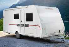 Une caravane Sterckeman de la gamme Easy.