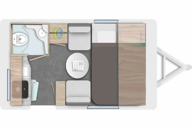 Configuration jour en vue de dessus.