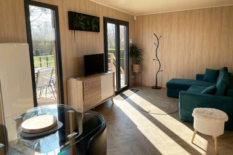 L'espace de vie côté salon.