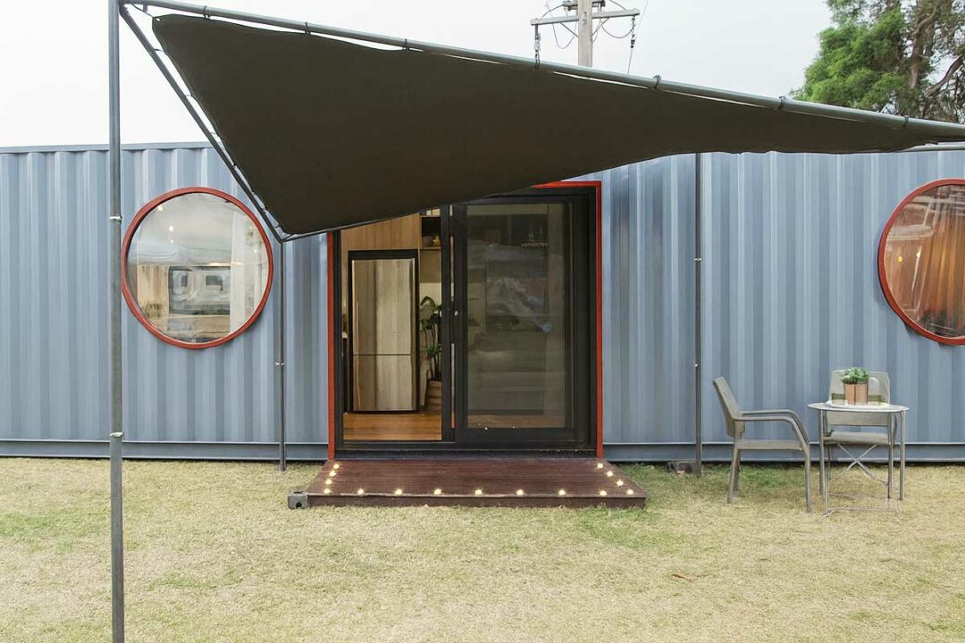 Une maison conteneur de Sonic Steel.