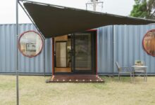 Une maison conteneur de Sonic Steel.