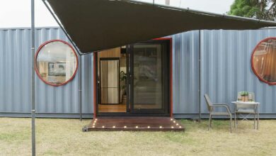 Une maison conteneur de Sonic Steel.