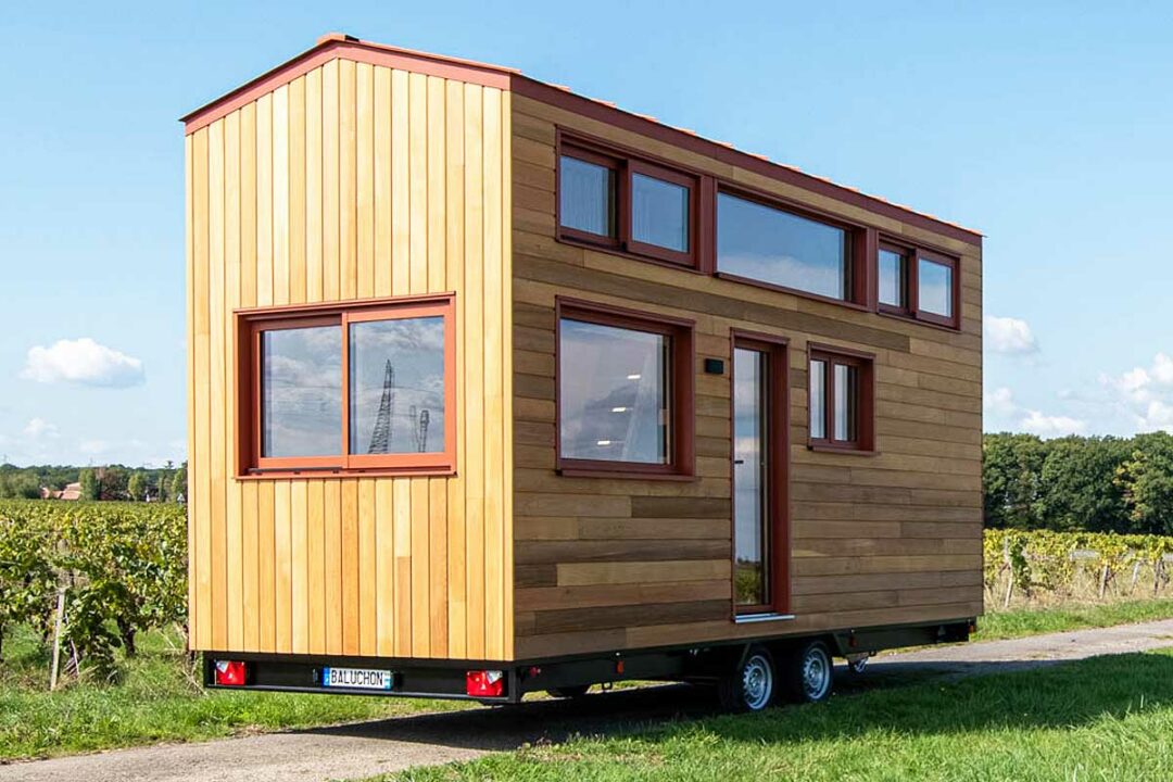 Le dernier modèle de tiny house fabriqué par Baluchon.