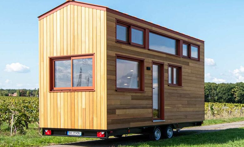 Le dernier modèle de tiny house fabriqué par Baluchon.
