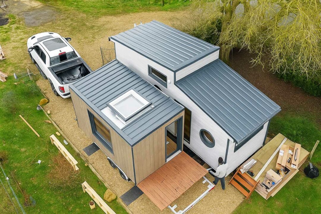 Une extension à la tiny house.
