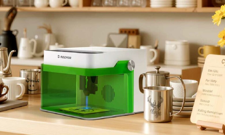 Gravez vos créations de Noël avec le Mecpow M1, le mini graveur laser qui fait des merveilles