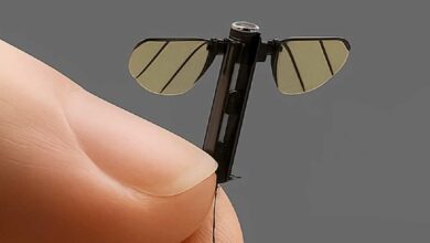 Un drone miniature en forme de moustique.