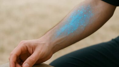 Un bras bioluminescent.