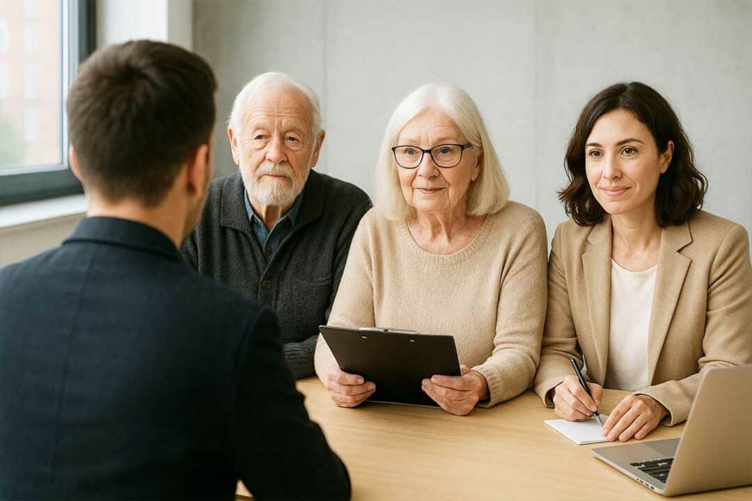 Recrutement d'un candidat par un jury composé de résidents d'EHPAD.