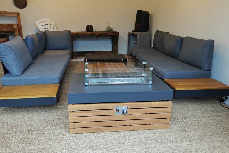 Un brasero très design.