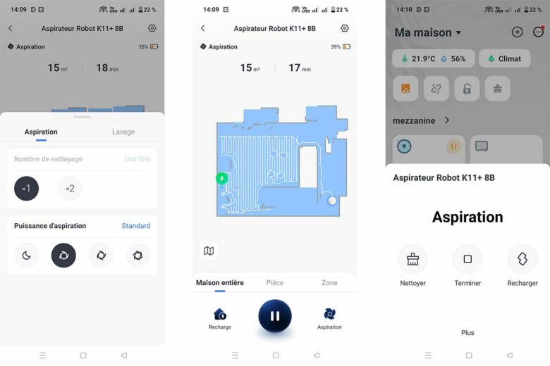 L'application dédiée.