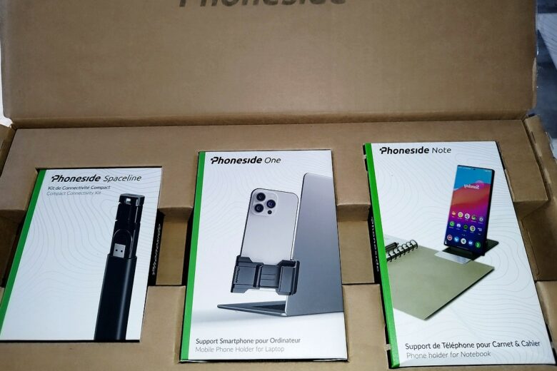 PhoneSide présente son pack découverte Spaceline, One et Note pour un bureau enfin organisé.