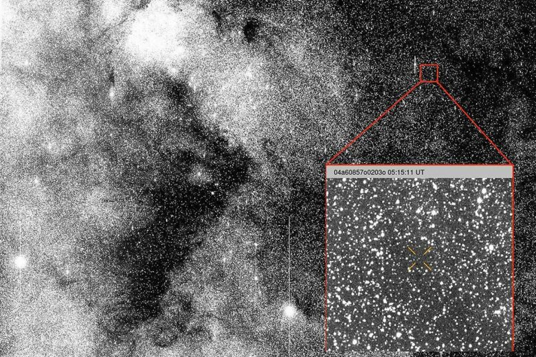3I/Atlas dans l'immensité de l'espace.