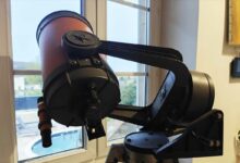 Un télescope dans un logement.