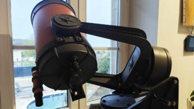 Un télescope dans un logement.