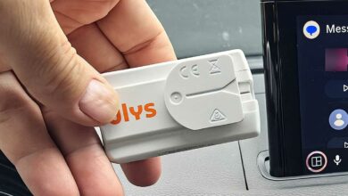 Un badge de télépéage Ulys.