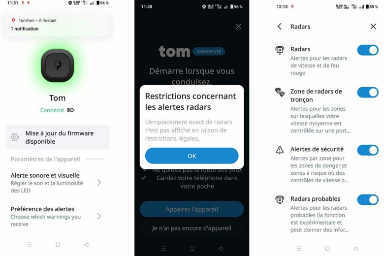 L'application dédiée.