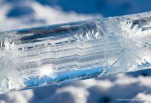 Une carotte de glace.