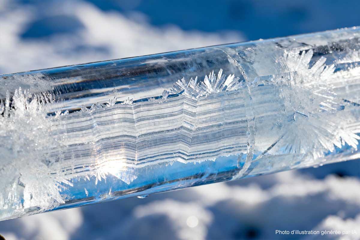 Une carotte de glace.