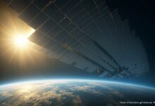 Une flotte de satellites bloque le rayonnement solaire.