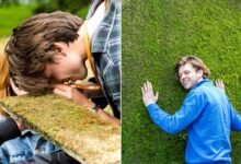 Du béton qui laisse pousser la mousse.