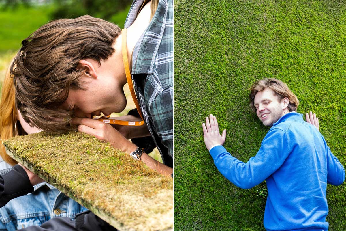 Du béton qui laisse pousser la mousse.