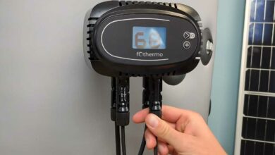 Un chauffe-eau solaire pour un ballon d'eau chaude.