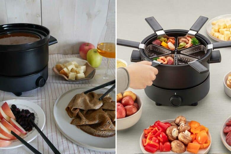 Un appareil pour fondues sucrées ou salées.