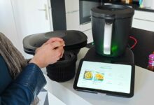 Un Thermomix lors d'une démonstration chez un client.