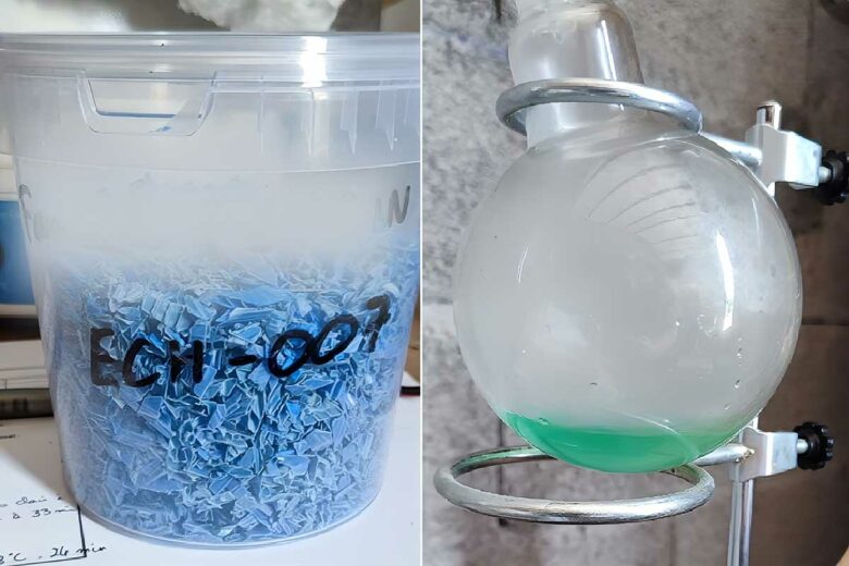 Earthwake crée du carburant à partir de la pyrolyse de déchets plastiques.