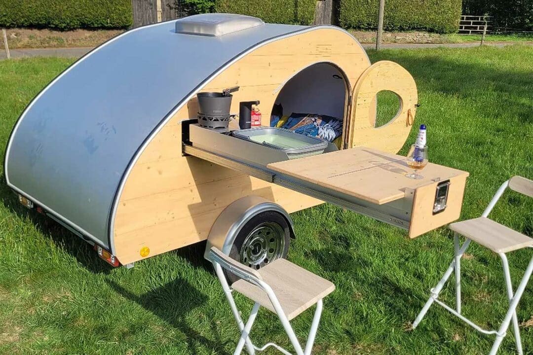 La petite Bouriquette installée pour le camping.