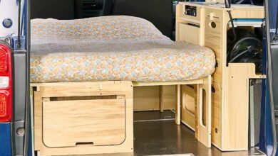 Un kit d'aménagement pour véhicule.