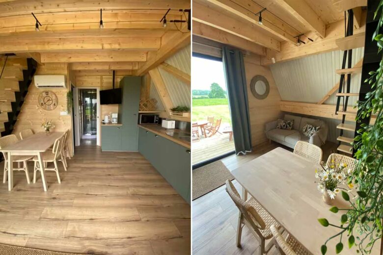 L'espace à vivre de cette maison.