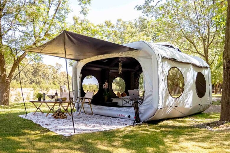 Un espace de vie gonflable.