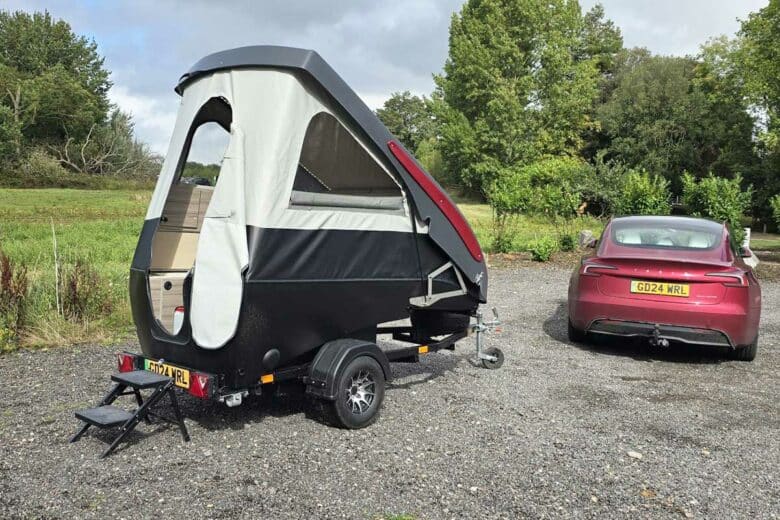 La tente en version remorque.