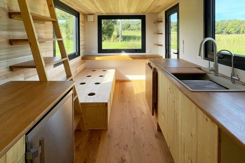 L'espace de vie de la tiny house.