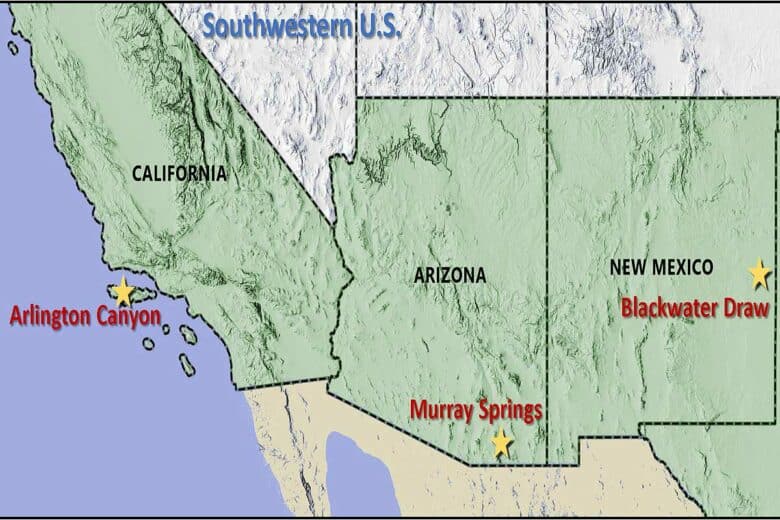 Les 3 sites d'étude.