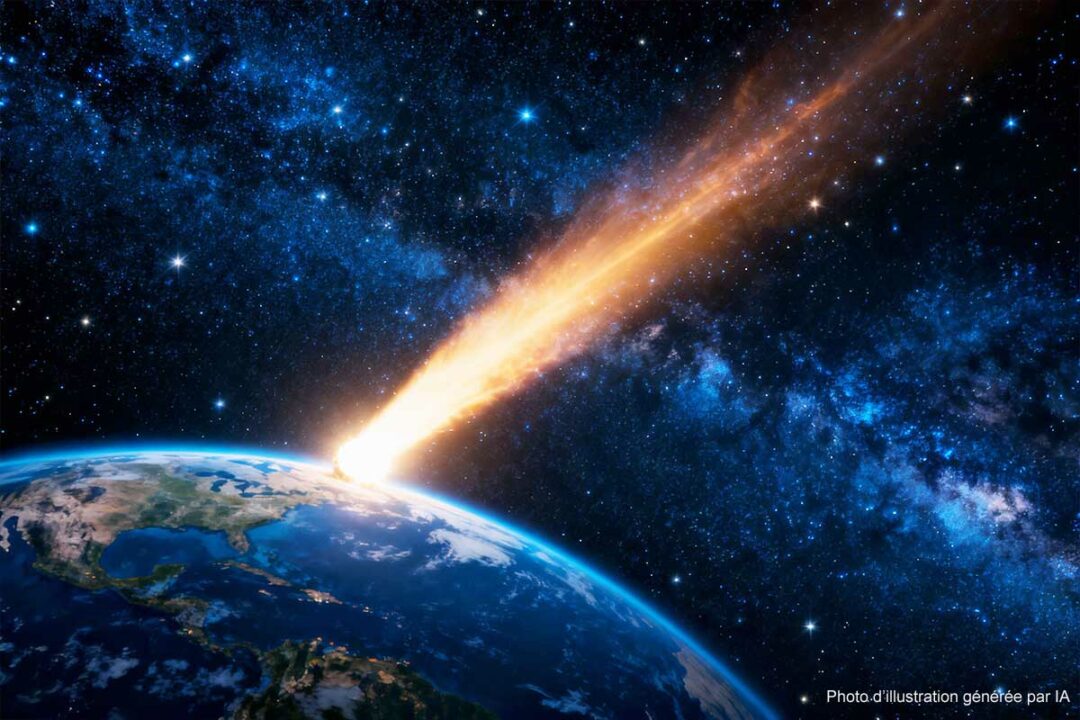 Une comète vient s'écraser sur Terre.