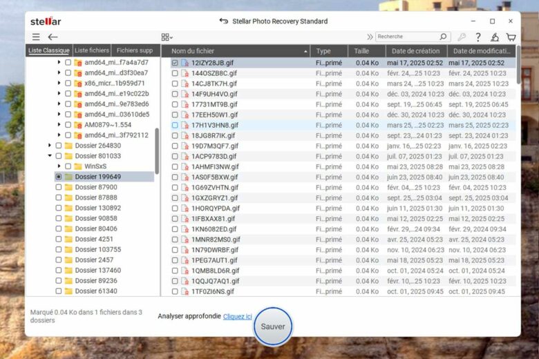 La première analyse.