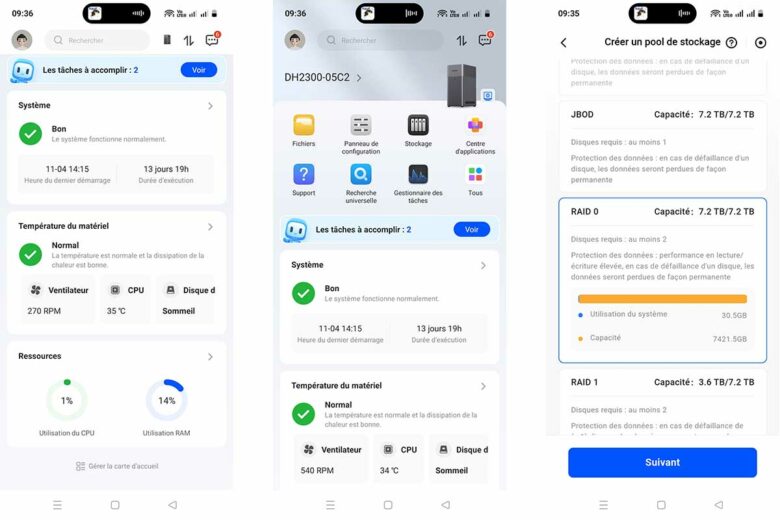 Une application dédiée fluide et sans bug.