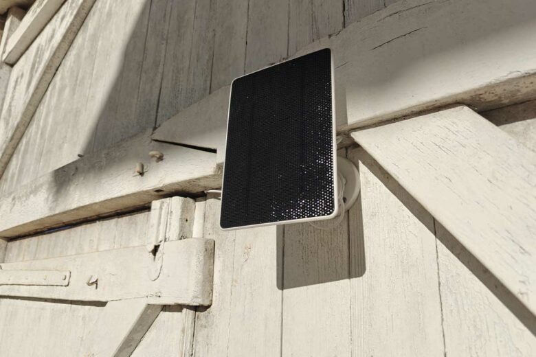 Installation du panneau solaire.