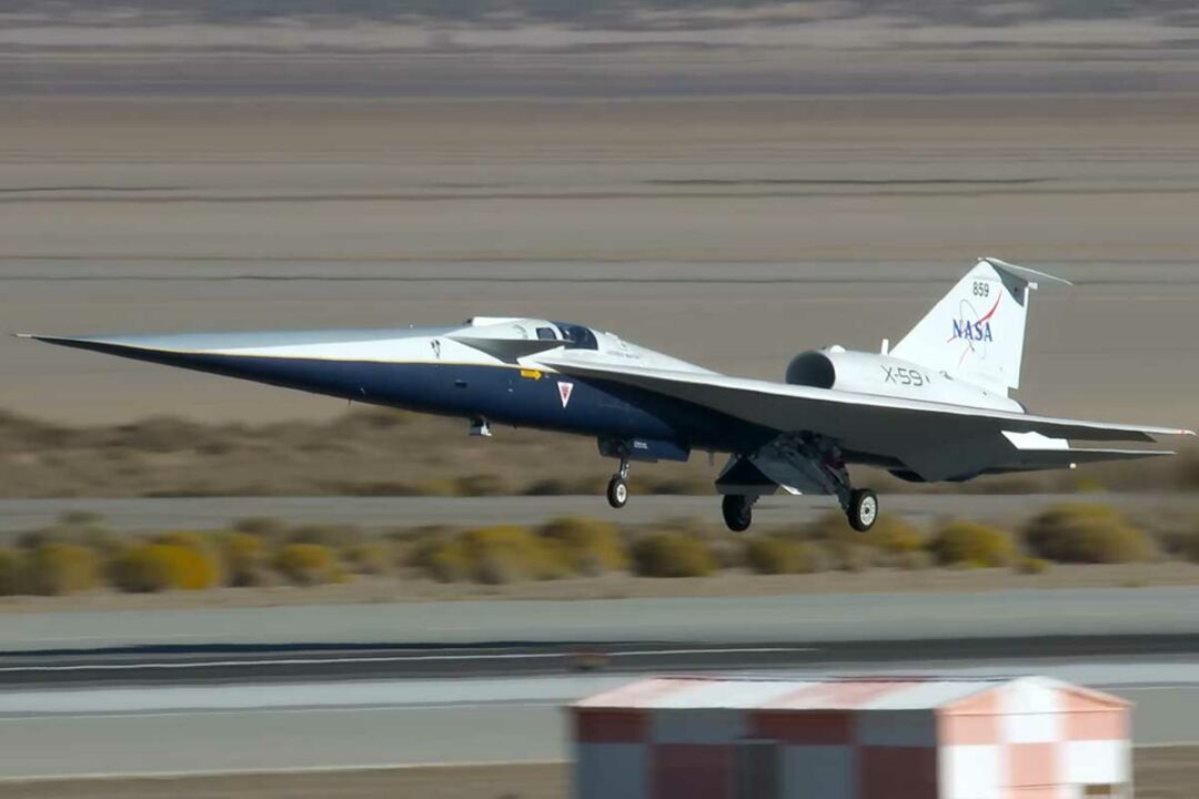 Atterrissage du X-59.