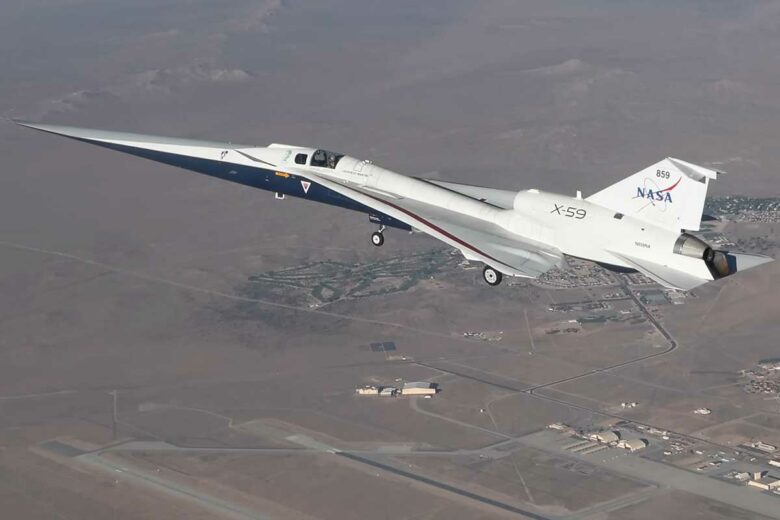 Le premier vol d'essai du X-59 de la NASA.