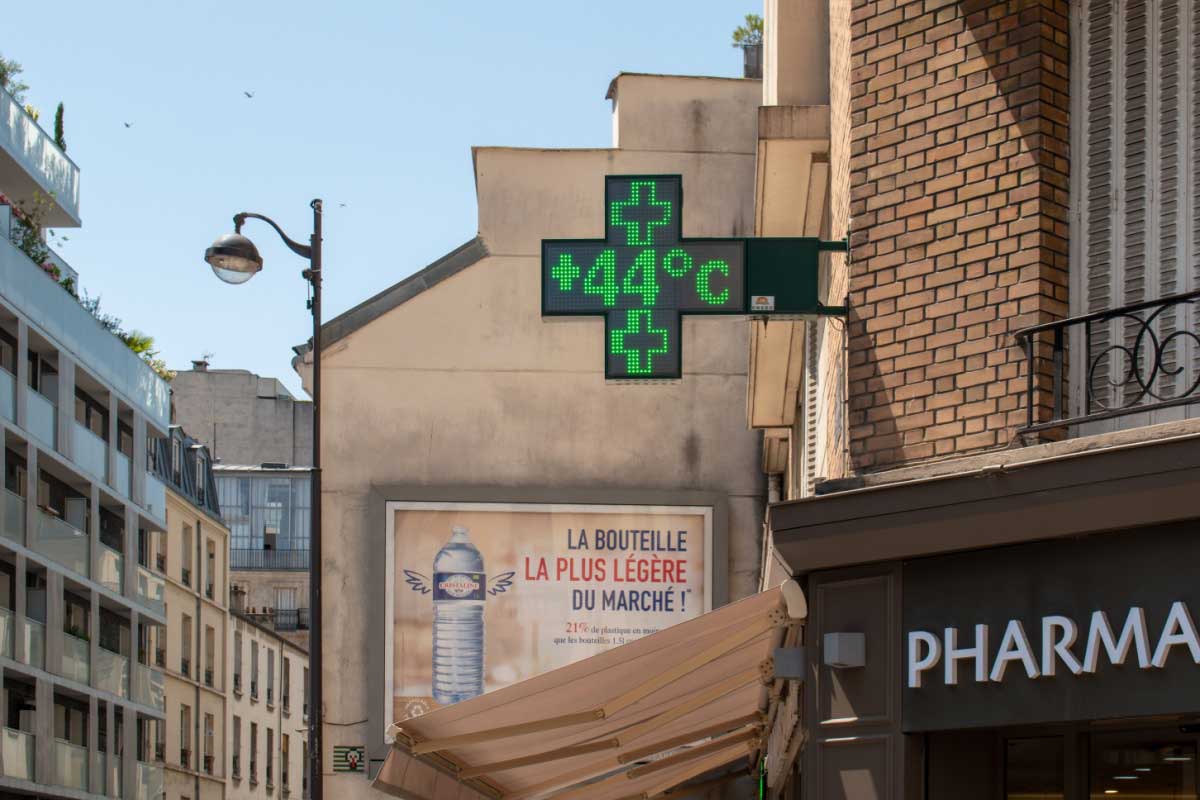 Une période de forte chaleur en France.