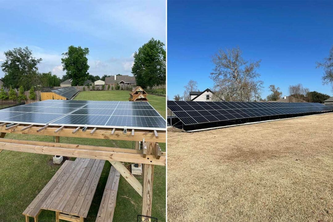 Installation solaire hors norme.