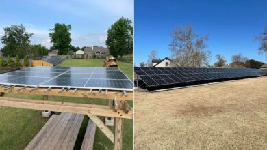 Installation solaire hors norme.