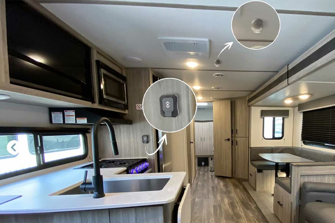 Un véhicule aménagé avec une alarme Vanguard.