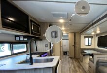 Un véhicule aménagé avec une alarme Vanguard.